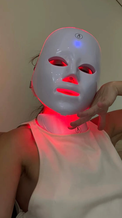 Masque LED Visage 4 Couleurs, Soin Beauté Maison
