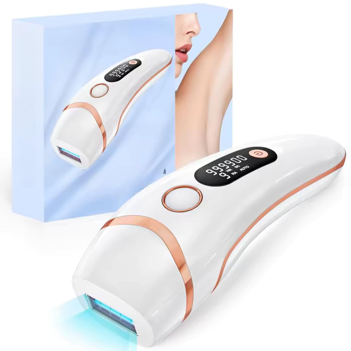 Épilateur Lumière Pulsée IPL Éméria Peau lisse et douce en 4 semaines, sans douleur
